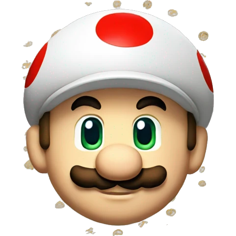 Super Mario Emoji pixelied emoji