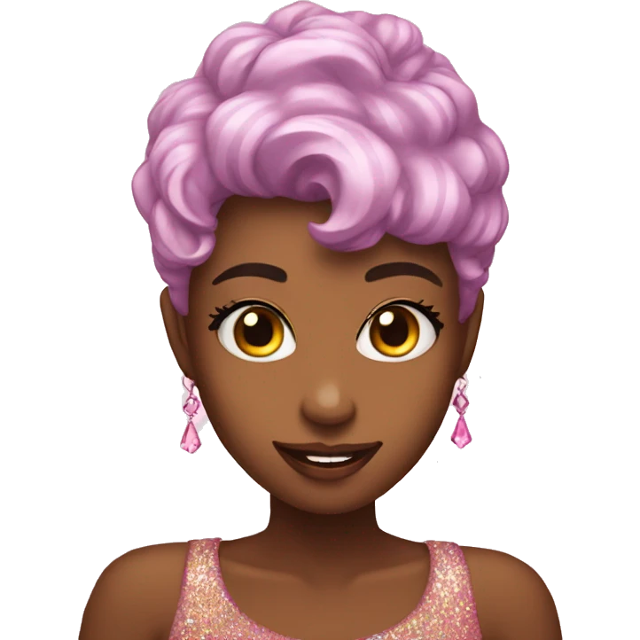 sweet heart glitter emoji