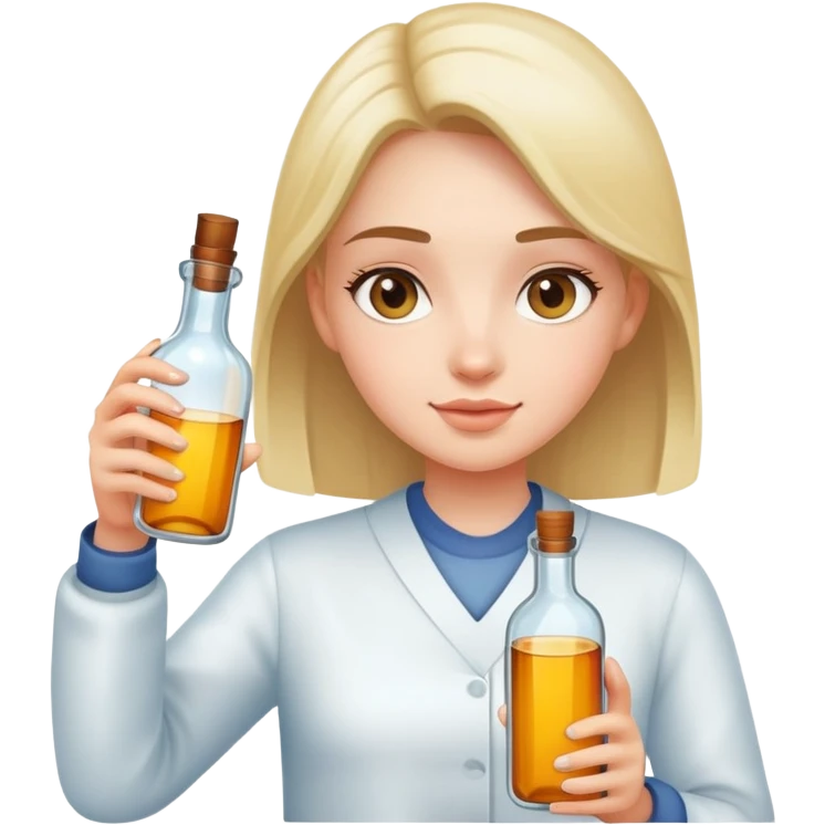 Girl with bottle emoji