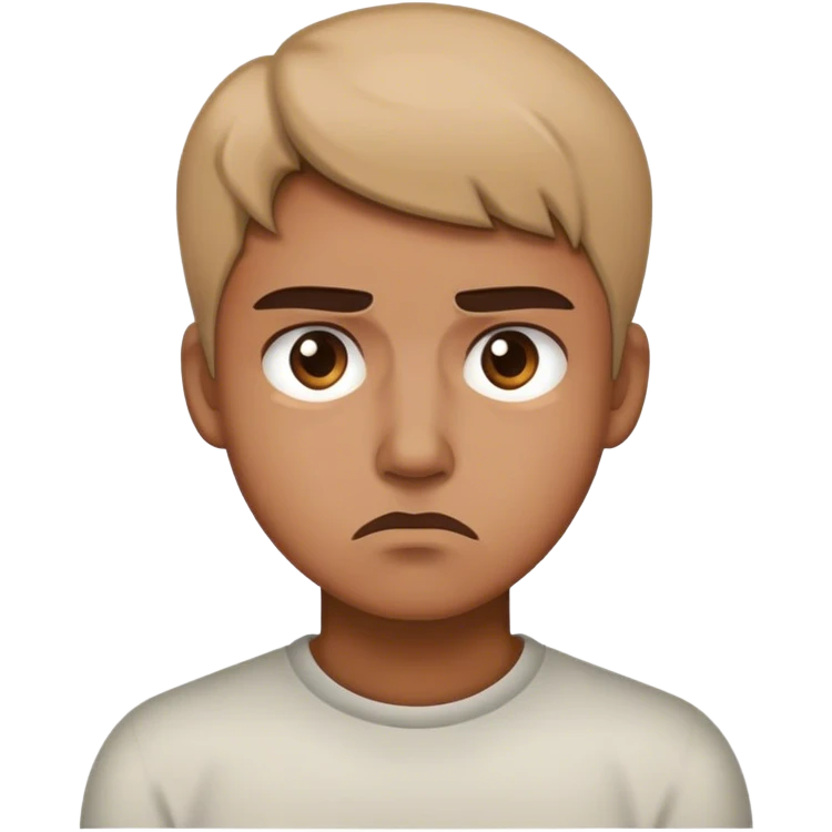 disappointed look emoji
