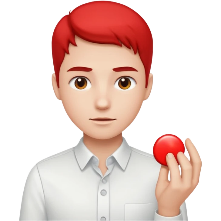 Person pressing button emoji