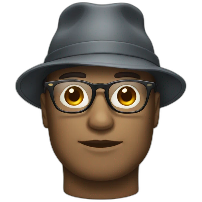 Hat and glasses emoji