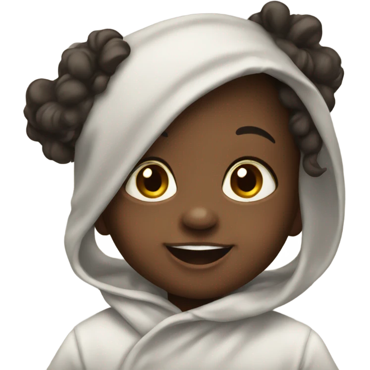 Black baby happy  emoji