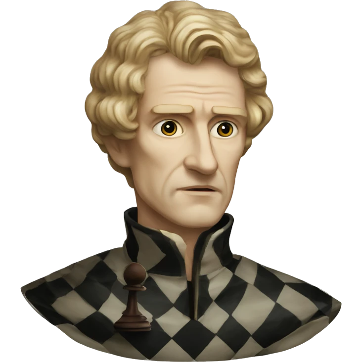 Vintage King Claudius Hamlet playing chess emoji