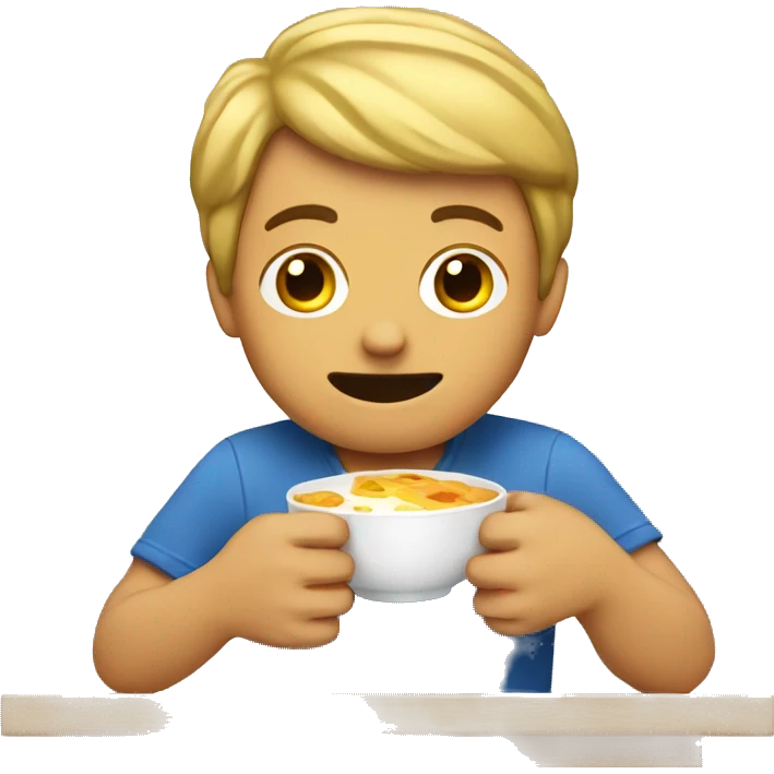 GUY EATING BREAKFAST emoji