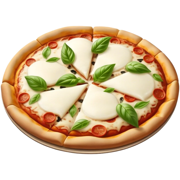 Hart shapes pizza margharita emoji