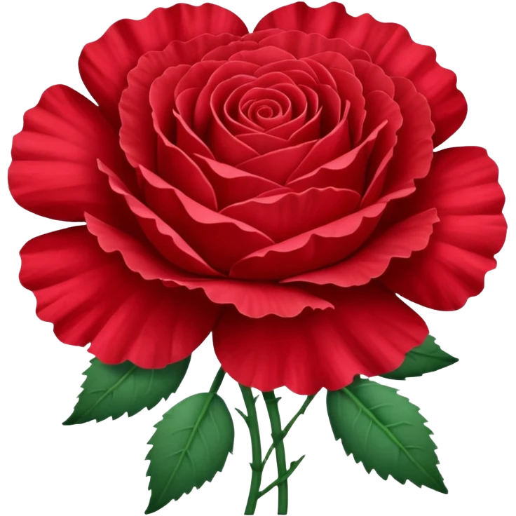 carnation and rose emoji