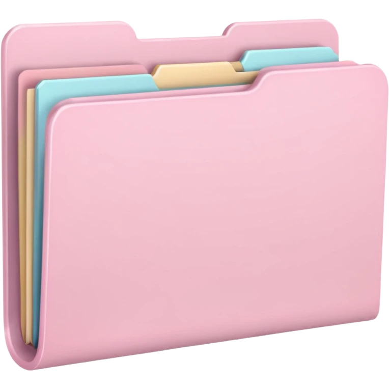 pastel pink folder aesthetic emoji