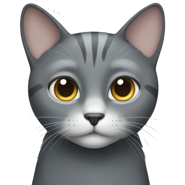 Gray cat emoji