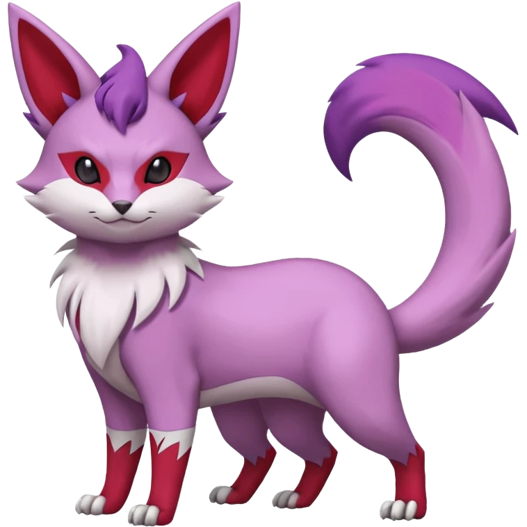 Zangoose-Rattata-Skitty-Espeon-Purrloin-Fakemon-hybrid-creature (full body) emoji