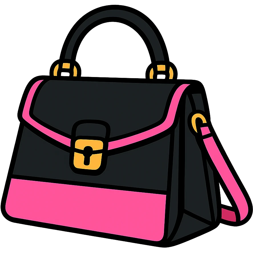 Remove the background, keep the BLACKPINK-inspired chic accessory with a transparent background, vibrant toon style. emoji