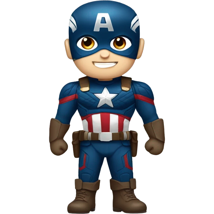 Mini captain america  emoji