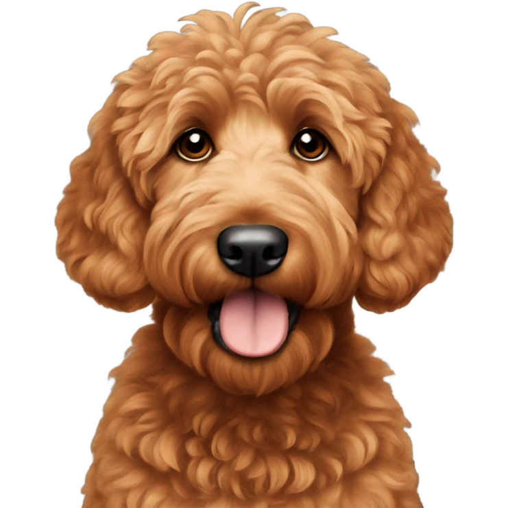 Red goldendoodle emoji