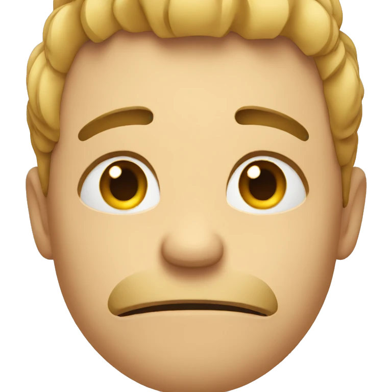 Stressful face emoji