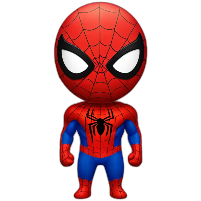 Spider man with instagram logo emoji