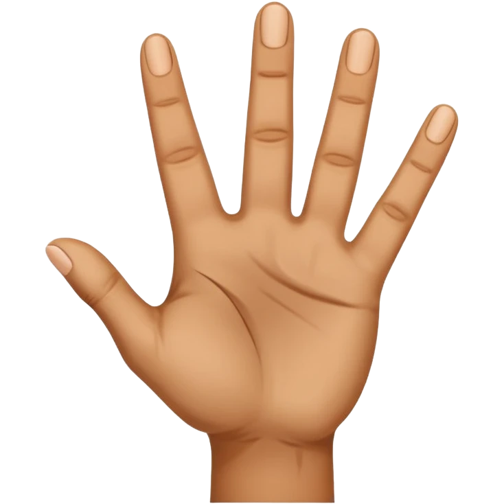 A hand where the palm is facing the towards the user and only the middle finger is bent in a 90 degree angle and rest of the 4 fingers are pointing upward emoji