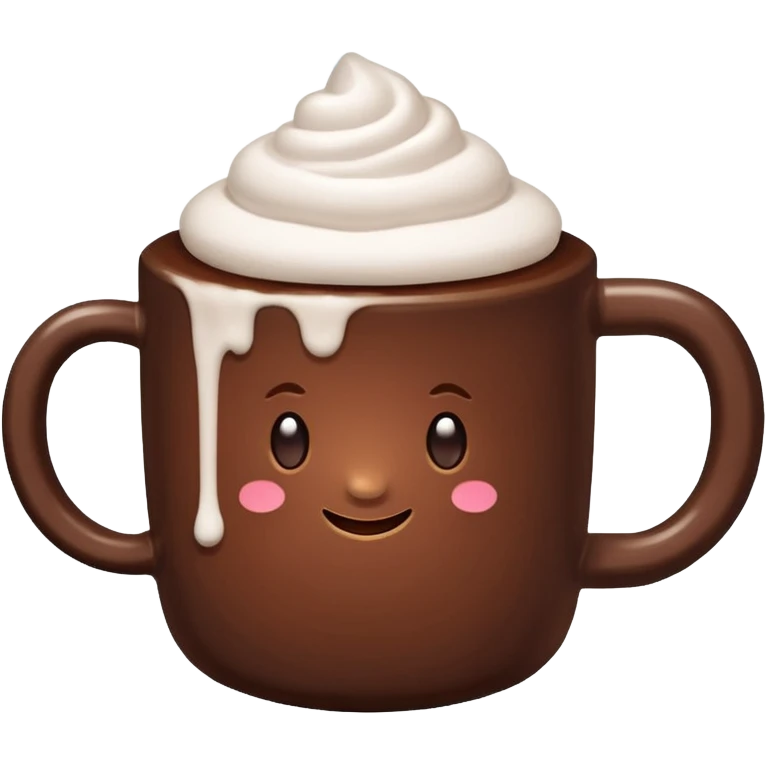 white mug-of-hot-cocoa chocolate bomb emoji