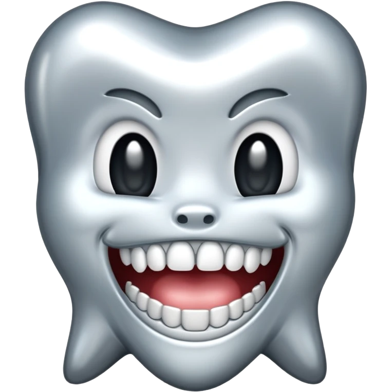 Silver tooth emoji