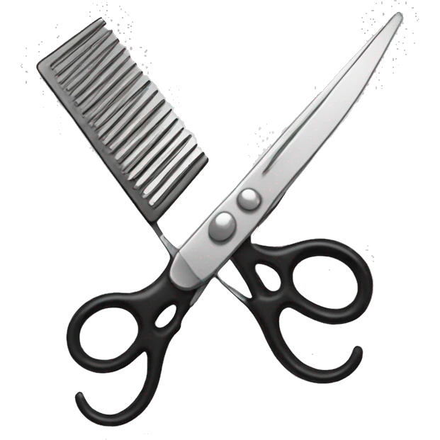scissors and comb emoji