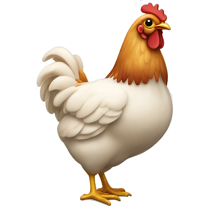 Poulet avec  emoji