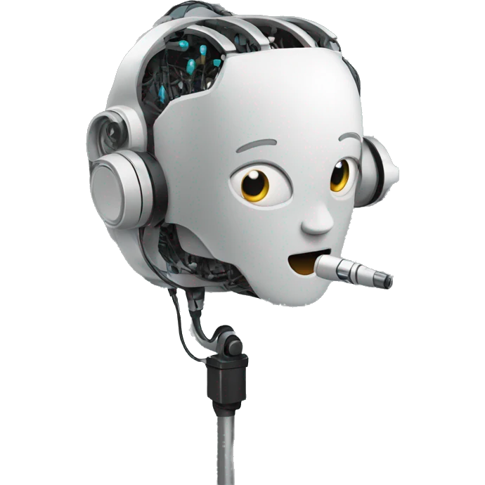 artificial Intelligence with microphone emoji