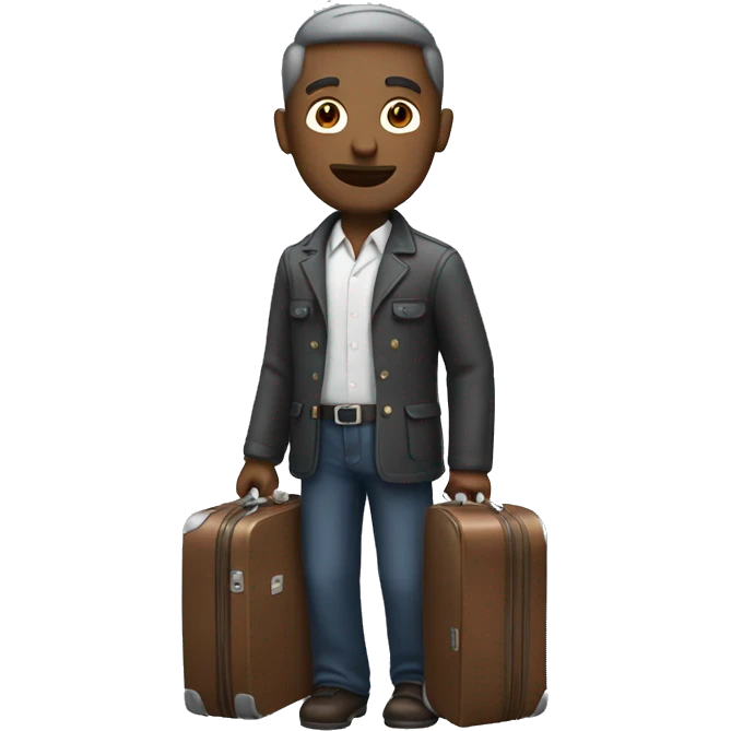  man with a suitcase emoji