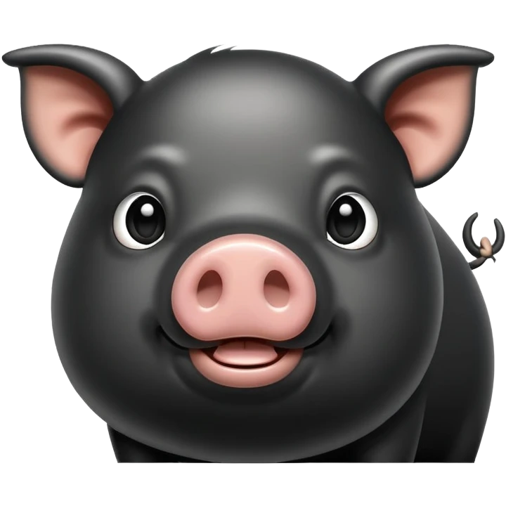 Black pig emoji