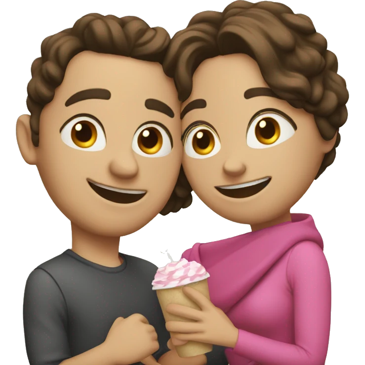 Novios viendo una película emoji
