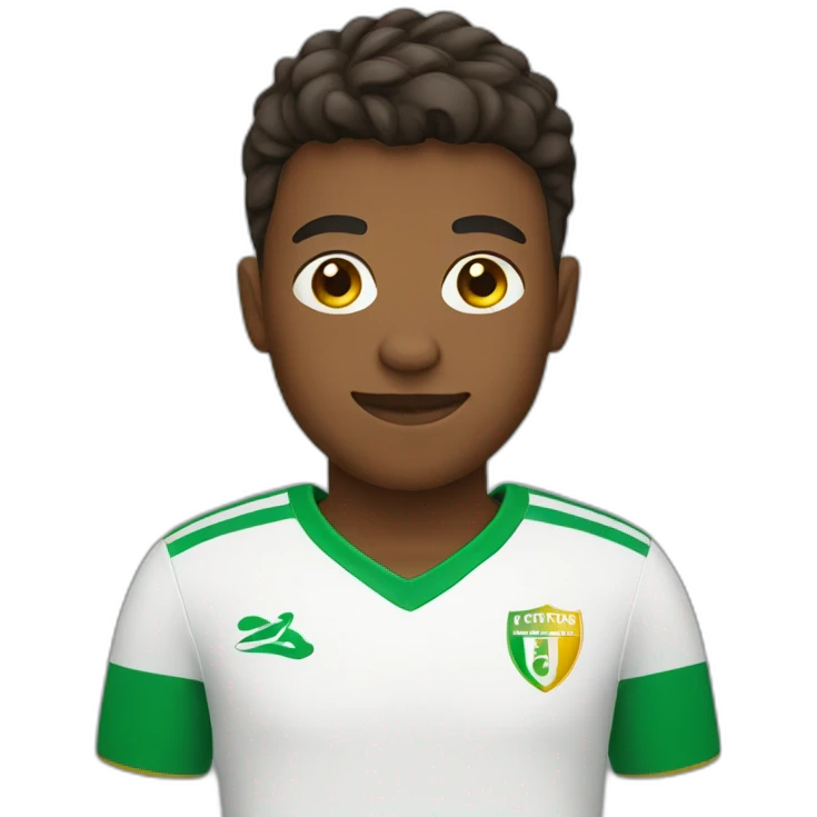 Boy wear a football kit emoji