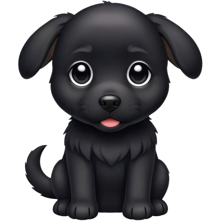 black puppy emoji