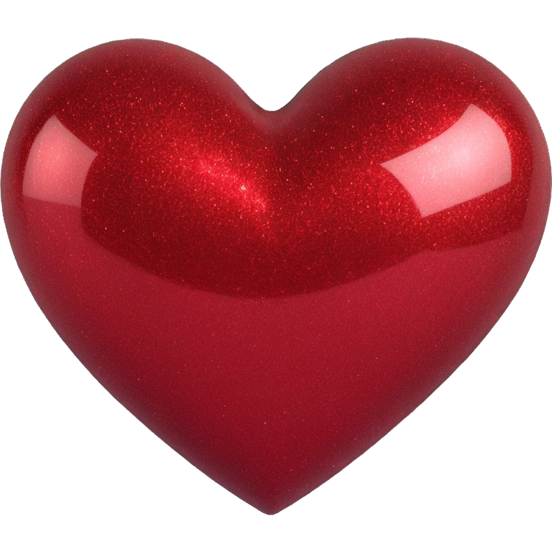 Dark red sparkly heart emoji