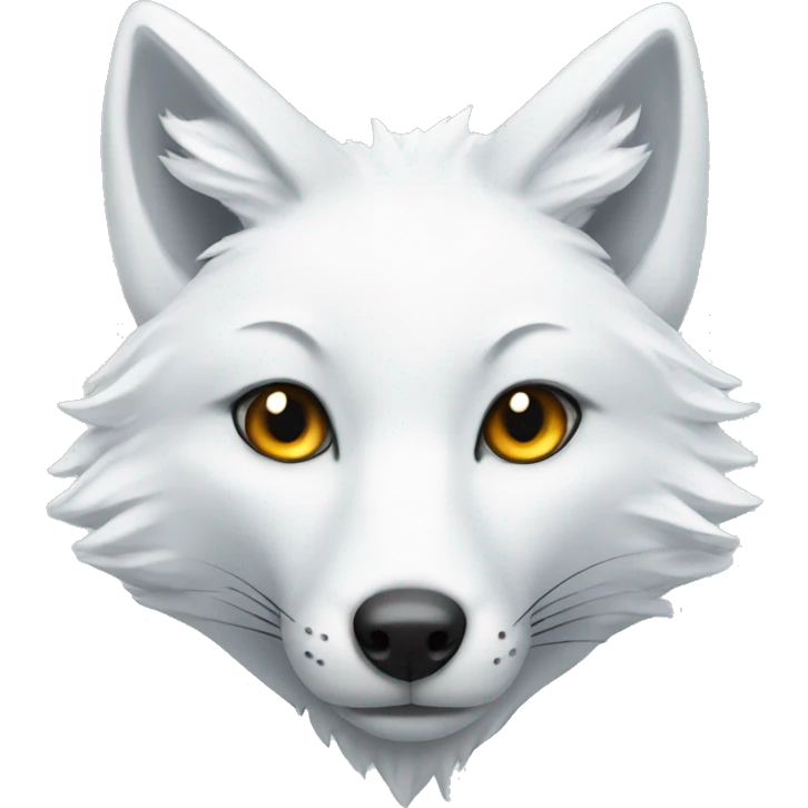 white fox with ice on forehead emoji