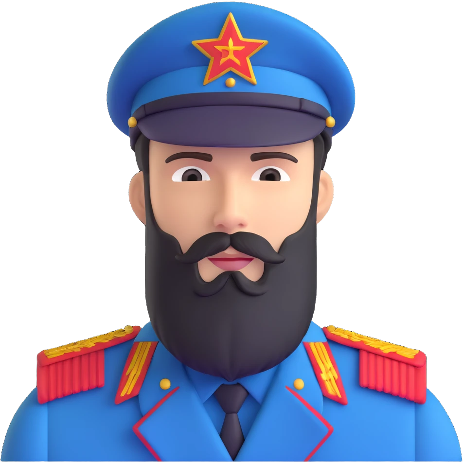 Nikolai Belinski Soviet soldier from Call of Duty Zombies with beard emoji