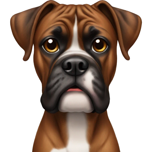Brindle boxer emoji