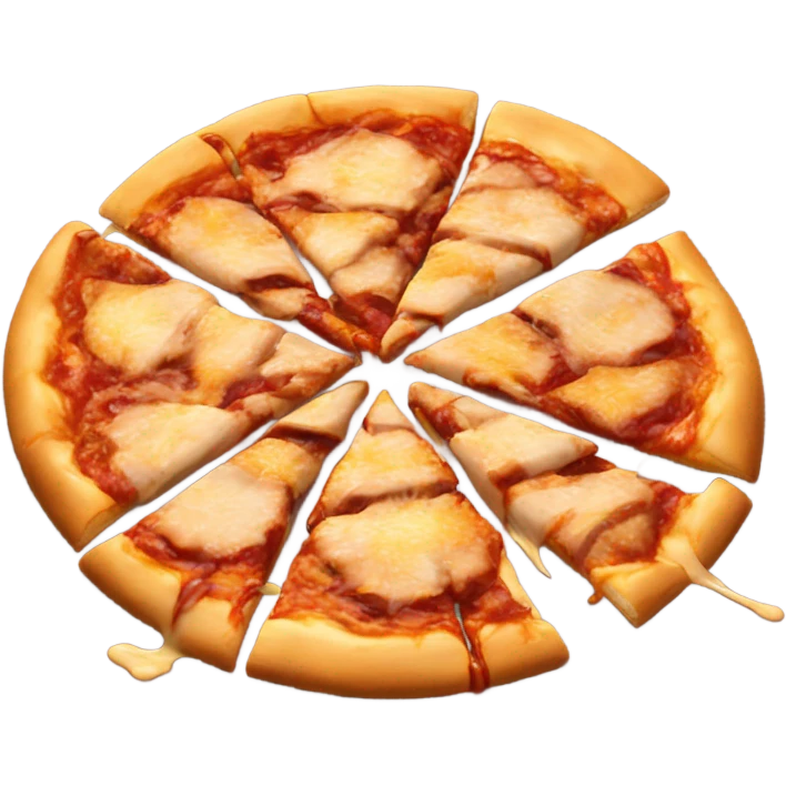 giant chicken barbecue pizza emoji