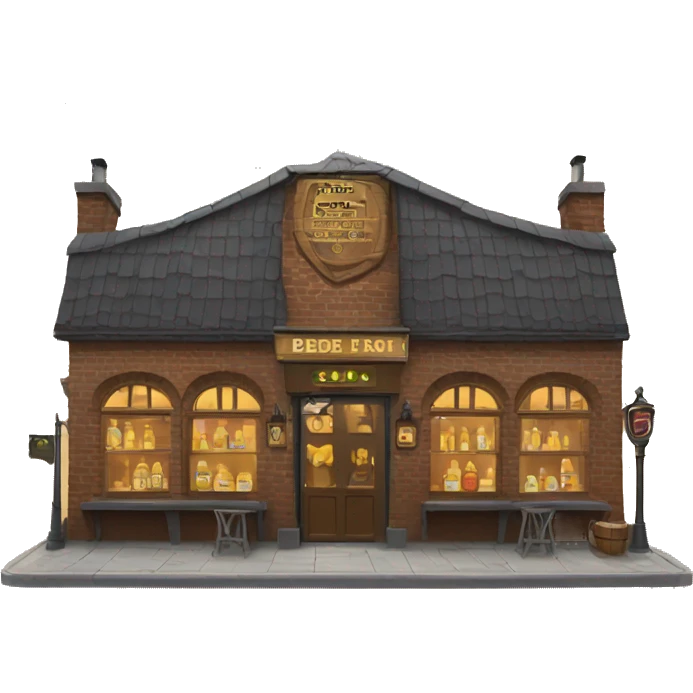 Pub with wings emoji