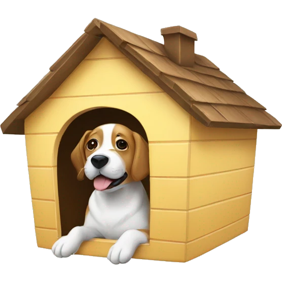Dog in a house emoji