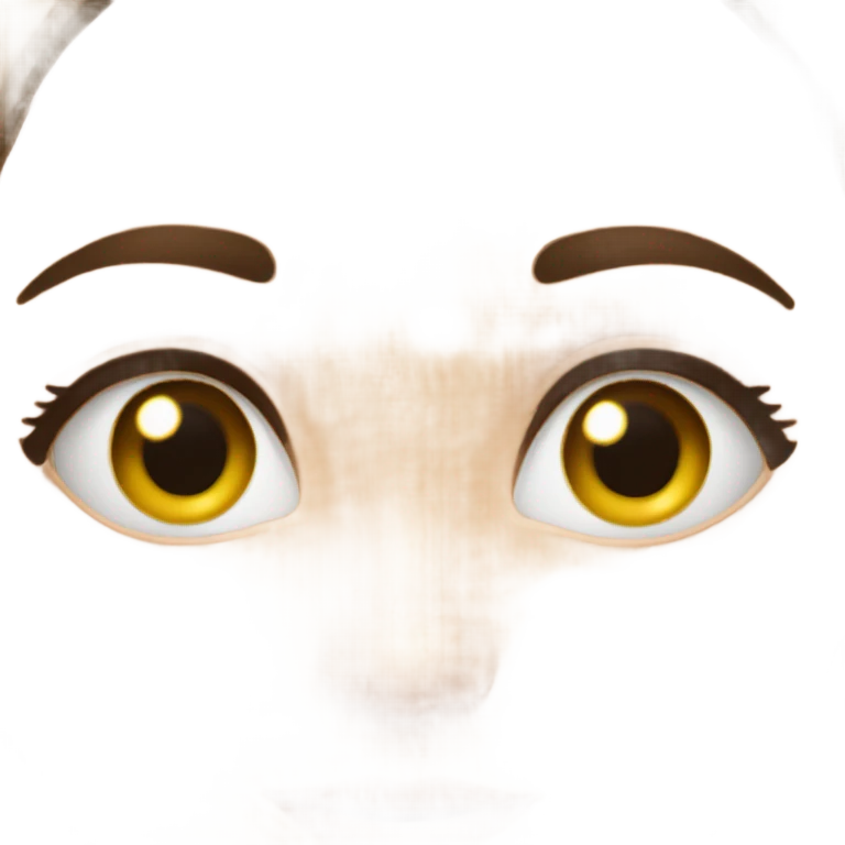 Brunette girl with hazel eyes emoji