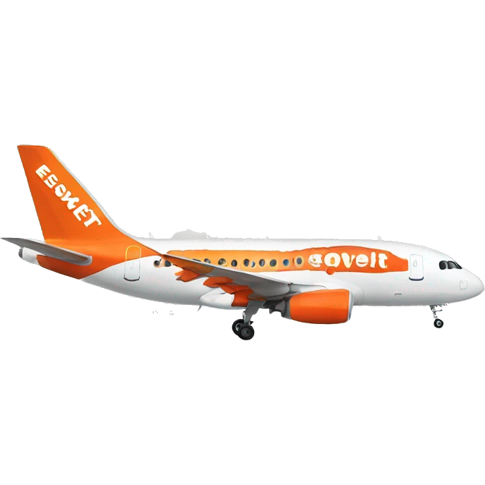 easyjet aeroplane in clouds emoji