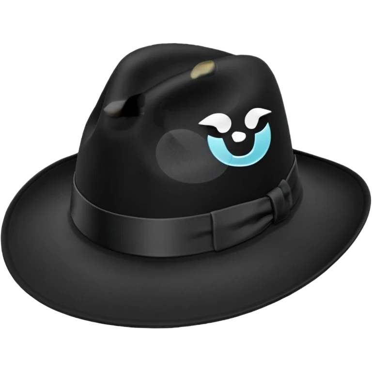 black hat emoji