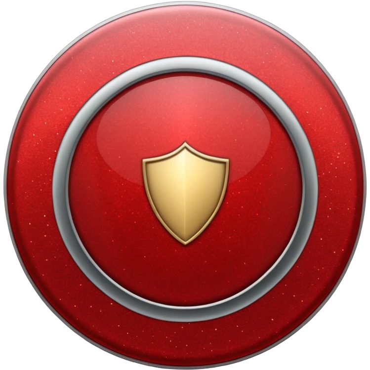 shield glitter red emoji