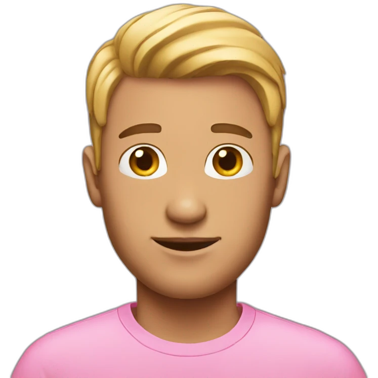 men with pink hear  emoji
