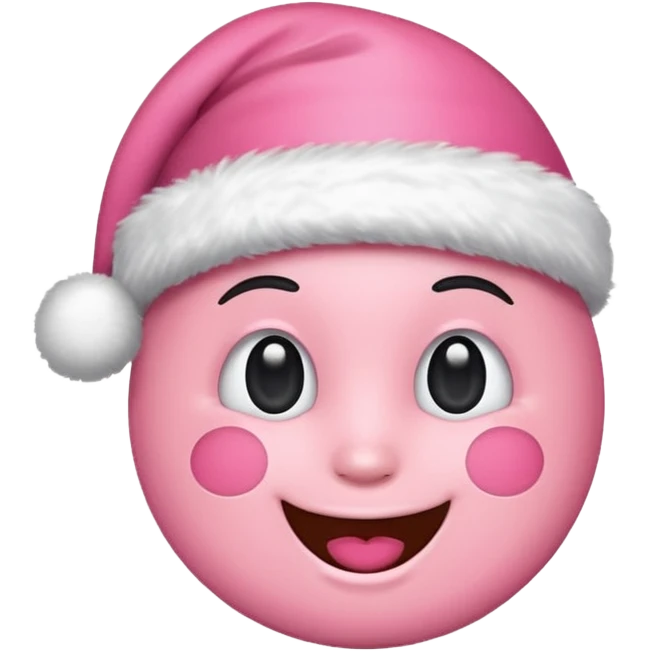 Cute christmas emoji pink and preppy emoji