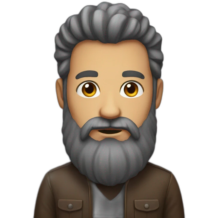 dude with massive beard emoji
