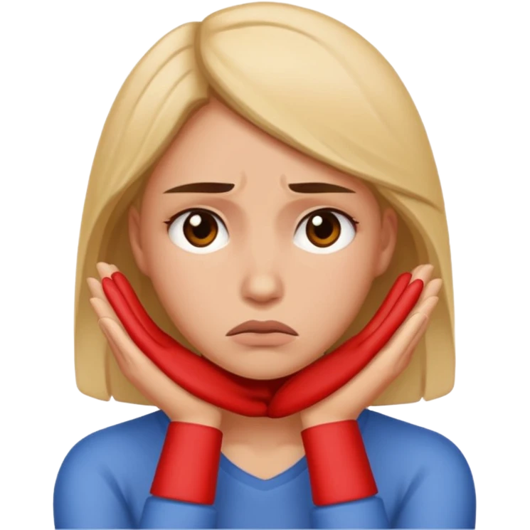 Woman who gives up  emoji