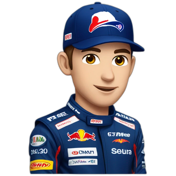 Pierre Gasly with Alpine cap formula 1 emoji