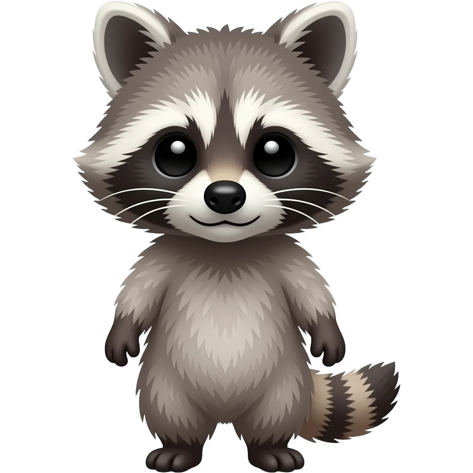 Raccoon cub emoji