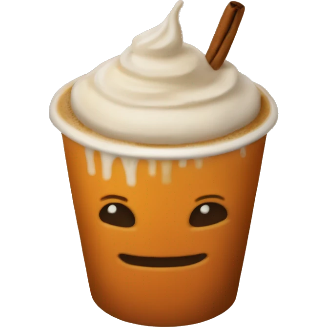 Pumpkin spice latte  emoji