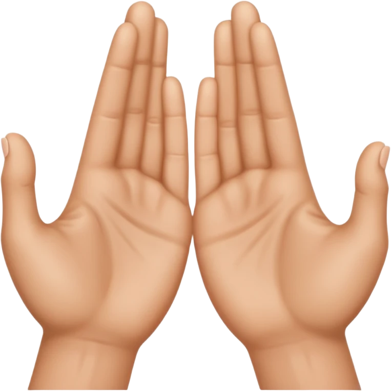 two hands showing backs emoji