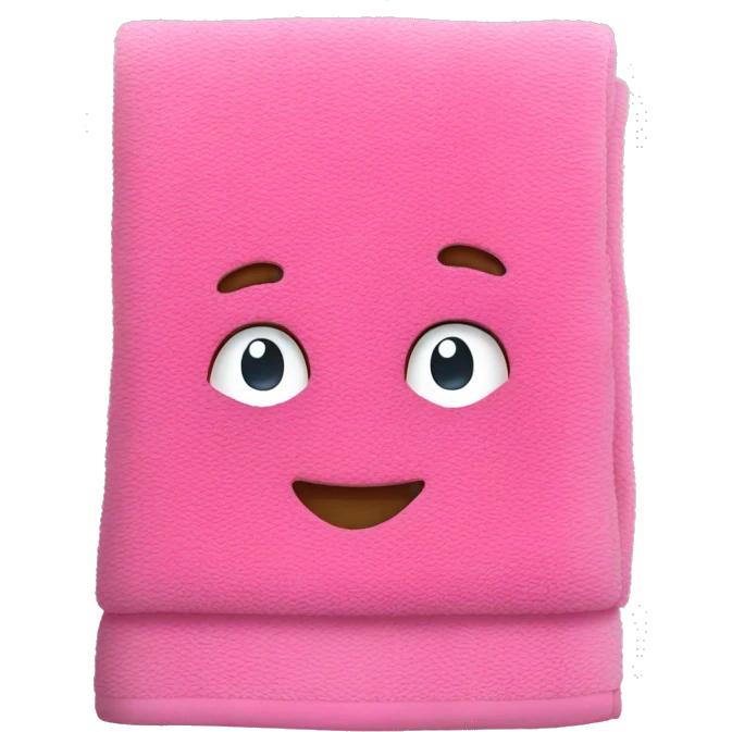 pink towel emoji